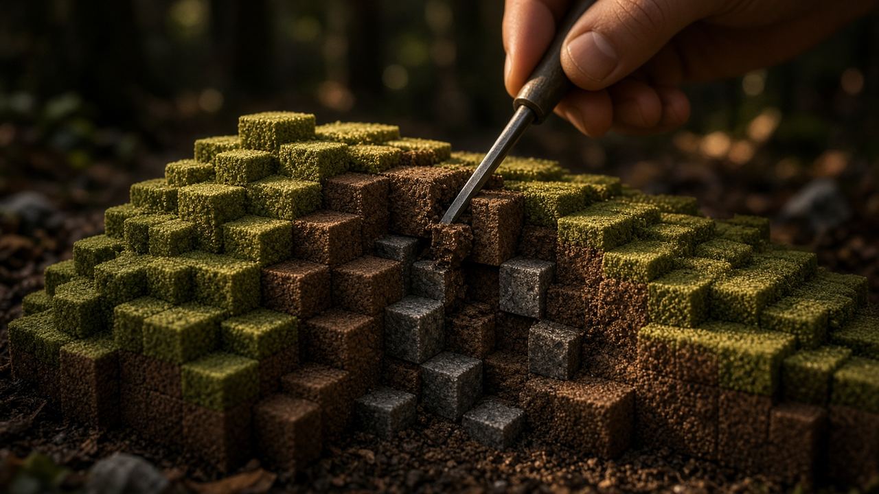 TerraForge — voxel land that remembers the cut